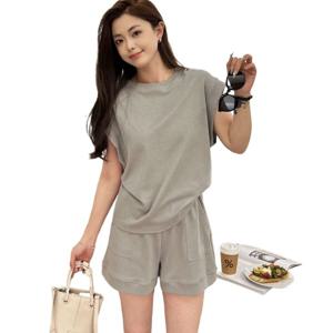 슈트 여성 신상 여름 캐주얼 나른한 집 외출 루즈한 패션 캐주얼 슈트