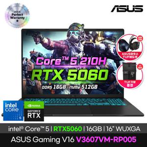 ASUS GAMING V16 V3607VM-RP005 인텔 Core5 210H RTX5060 16GB 크리에이터북