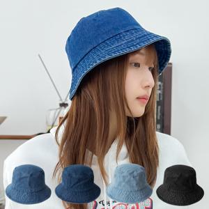 데님 여성 벙거지모자 여름 버킷햇 챙넓은 햇빛가리개 캐주얼 남자 여자 청모자 OFDJ-HT1