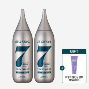 헤드스파7 더 프리미엄 극손상모 트리트먼트 볼륨Up 210ml 2개 +마일드밸런싱 샴푸100g 증정