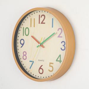 우드 원형 무소음 벽시계 거실 학교 인테리어 벽걸이 시계 ODM-CLOCK05