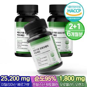 바이솔트 이탈리아산 베르가못 폴리페놀 모로오렌지 락토페린 600mgx60정 3병 (6개월분)