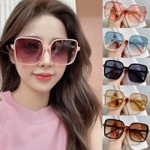 초경량 얼굴소멸 빅 오버 사이즈 남자 여자 공용 파스텔 틴트 사각 뿔테 선글라스 자외선차단 UV400