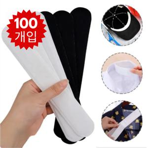 100개입 모자 캡가드 땀 흡수패드 오염 방지