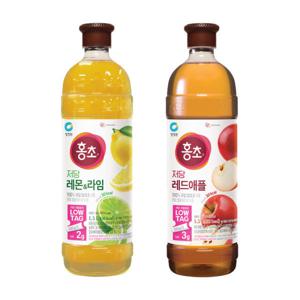 홍초 저당 기능성 레몬라임 1.5L + 레드애플 1.5L
