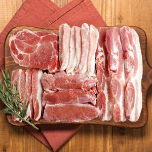 (신선집중) 배터지는 돼지고기 모둠 1.6kg 구이용   / 삼겹살+목살+가브리살+갈매기살+항정살 (무료배송)