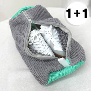 1+1 클린 운동화 세탁망 극세사 빨래주머니 (3color)
