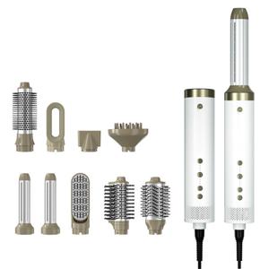 VISME 9in1 헤어 스타일러 올인원 멀티 에어 브러쉬 고데기 드라이기 220V 유럽형코드