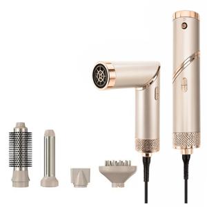 VISME 5in1 헤어 스타일러 올인원 멀티 에어 브러쉬 고데기 드라이기 220V 유럽형코드