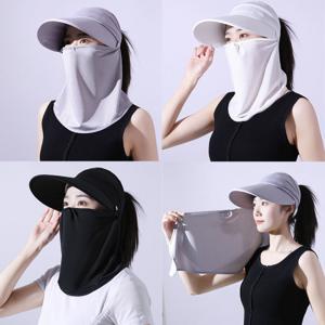 루미엘 자외선 완벽차단 쿨 메쉬 풀페이스 썬햇 얼굴 목 전체 커버 탈부착 가능