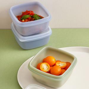 국산 실리콘 냉동밥용기 2p세트 냉동밥보관용기 (370ml) 5color