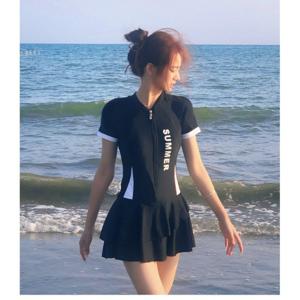 여성 사이즈 반신 실내 수영복 비치 원피스 여자실내수영복