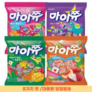 마이쮸 포도사과+딸기복숭아+켄탈루프멜론+애플망고+리치피치 284g (4봉)