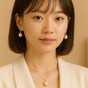 진주목걸이 핵진주 10mm 925실버 은목걸이 결혼식 하객룩 목걸이 고급사은품