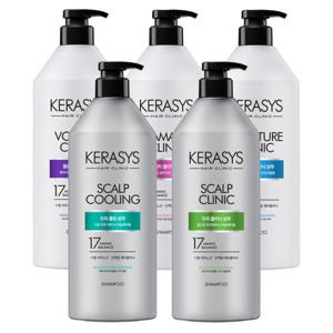 케라시스 헤어클리닉 샴푸 5종 980ml x 3개 (두피클리닉/두피쿨링/데미지/볼륨/모이스처)