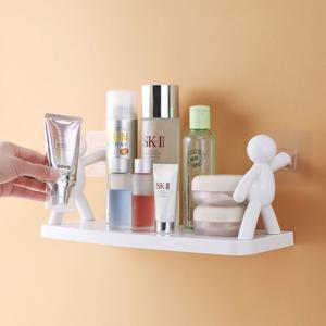 무타공 벽걸이 벽선반 부착식 플라스틱 인테리어 수납 선반 거실 주방 욕실 정리선반 IY-SHELF5