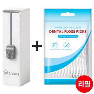 엠케이리빙 일회용 치실 자동 디스펜서 케이스+리필용 치실 600개