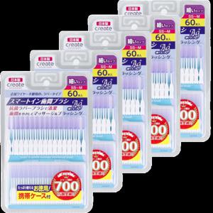 일본 스마트인 치간칫솔 실리콘 타입 SS-M 60개입 5세트 코나몰 구강을 청결하게
