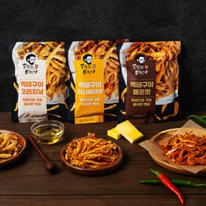 고독한미식가 빠삭먹태구이 25g x 3종 1+1+1 오리지널허니버터매콤