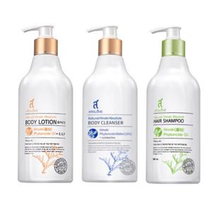 아토러브 편백 피톤치드 바디로션+ 바디클렌저+ 헤어샴푸 500ml 3종