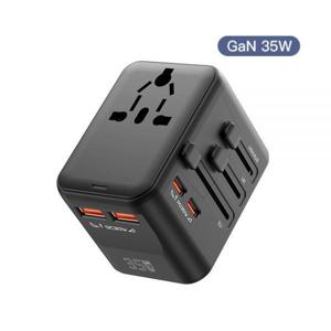 여행용 GaN PD 35W 초고속 멀티플러그 어댑터 4포트 충전기