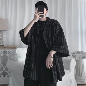여성 블라우스/남여 여름 루즈핏 반팔 셔츠 블라우스 오버핏 M~5XL(3 color)