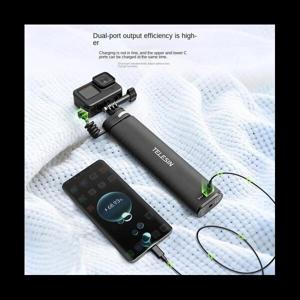 TELESIN 충전 셀카봉 보조배터리  액션캠 ta360 액션 스포츠 스마트폰용 10000Mah