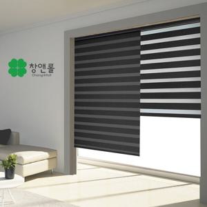 베이직 콤비블라인드 롤스크린 브라인드 커튼 거실창문 커텐 암막 버티컬 베란다 사무실  항균기능 햇빛차단