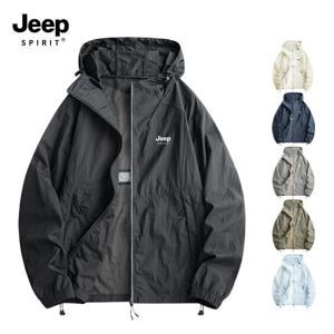 특가 지프 JEEP SPIRIT 정품 남녀공용 바람막이 후드자켓 UV차단99% 쿨링바람막이 HRJK T91