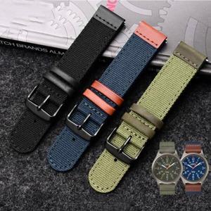 TIMEX T49963 TW4B14100 용 20mm 나일론  가죽 시계 스트랩 남성 야외 스포츠 캔버스 퀵 릴리스 손목 밴드
