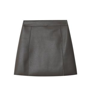 PU 가죽 A라인 스커트 치마 레더스커트 미니스커트