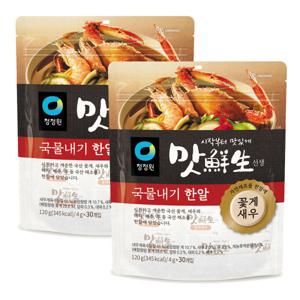 맛선생 꽃게새우 국물내기한알 120g(4g x 30ea) x 2개(60알)
