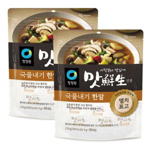 맛선생 멸치표고 국물내기한알 120g(4g x 30ea) x 2개(60알)