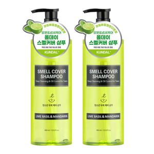 올데이 스멜커버 청소년샴푸 라임바질앤만다린 400ml 2개