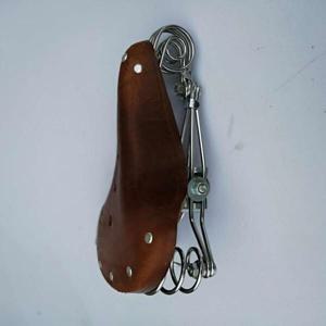 소가죽 자전거 안장 쿠션 튜닝 스프링 싸이클diy