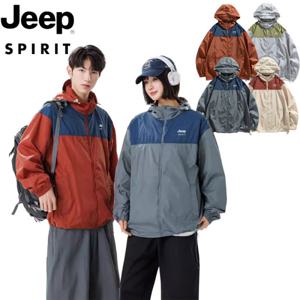 지프 JEEP SPIRIT  남녀공용 후드 아웃도어 트레이닝 속건 아웃도어 등산 캠핑자켓 JP2278