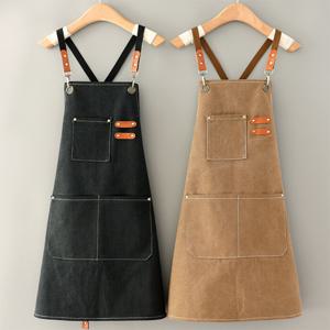 데님 카페 화방 어린이집 주방 방수 앞치마 IY-AP150