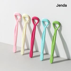 Jenda 젠다 국내생산 혀클리너 백태제거 혀크리너  2+1 (색상랜덤) 구취 백태 설태 제거 3개출고