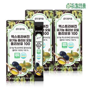 드림이음 엑스트라버진 유기농 올리브오일 스틱 올리브유 100 10g x 14포 3박스