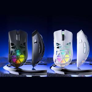 독거미 AULA SC620 무선 게이밍 펀칭 마우스 PAW3311 블루투스 3모드 초경량 RGB 400mAh 컨투어버전