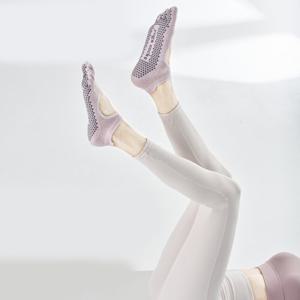 PURETON 여성 메쉬 통기성 미끄럼방지 발가락 양말 (5세트) 운동 양말/요가/피트니스/운동