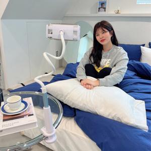 CF-300 핸드폰 스마트폰 갤럭시탭 아이패드 침대 자바라 거치대 블루