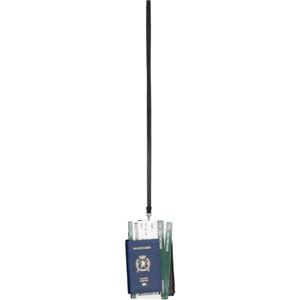 25 FW 발렌시아가 여성 블루 패스포트 폰 파우치 251342F045001