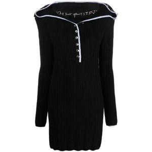 25 FW 와이프로젝트 러플 칼라 메리노 울 미니 드레스 WMDRESS41S25 TP432153644
