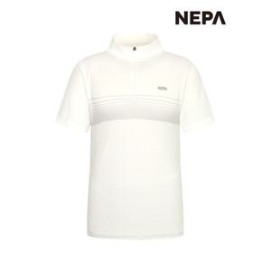 [네파] 남성 헥사곤 반팔 집업 티셔츠 7J35407