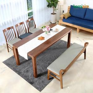 케미에르 브레스트 6인 원목식탁SET(벤치형) KHD-677B