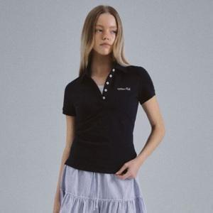 [후아유]여성 Embroidery Basic Collar T-shirt(F) WHHAF2592F
