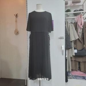 올리비아하슬러 DP01 라운드넥 플리츠 원피스 OHEMOP110