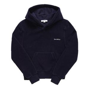 스포티앤리치 여성 후드 티셔츠 HO741NA NAVY WHITE_110320865