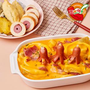 [또뽀끼야] 베이컨 로제 누들떡볶이 620g x 3팩 (약 9인분)